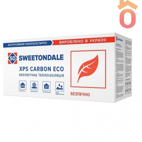 Экструдированный пенополистирол CARBON ECO, 20 мм