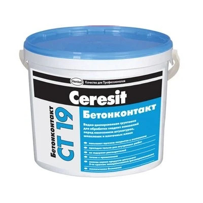 Грунтовка бетонконтакт CERESIT CT-19 (3 л)