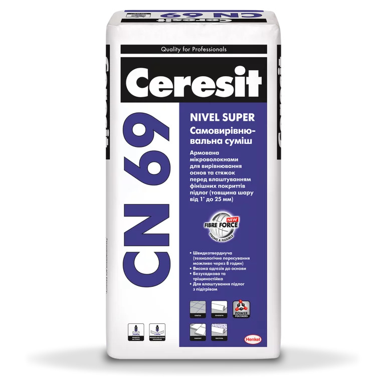 Самовыравнивающаяся смесь CERESIT CN 69 (25 кг)