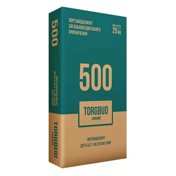 Цемент Torgbud М-500 ПЦ I-500Р 25кг
