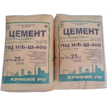 Цемент М-400, ПЦ ІІ Б-Ш, 25кг