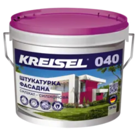 Kreisel 040 силикон-силикатная штукатурка короед 2,0 мм 25кг